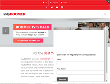 Tablet Screenshot of indyboomer.com